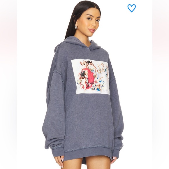 Boys lie denim graphic oversized hooded sweatshirt hoodie angels 23421 - Picture 8 of 16